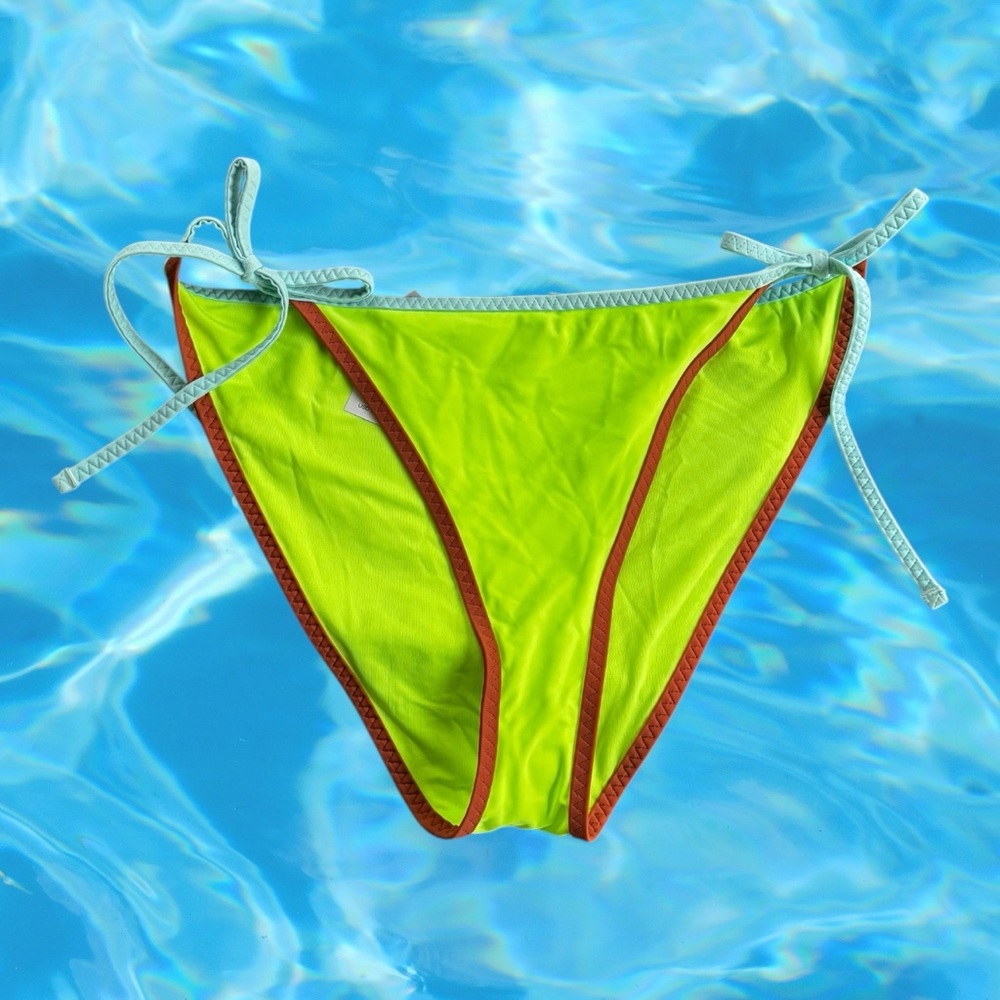 Aerie Lime Bikini Bottom with Ties